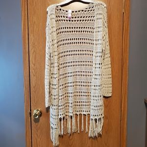 Cardigan with holes